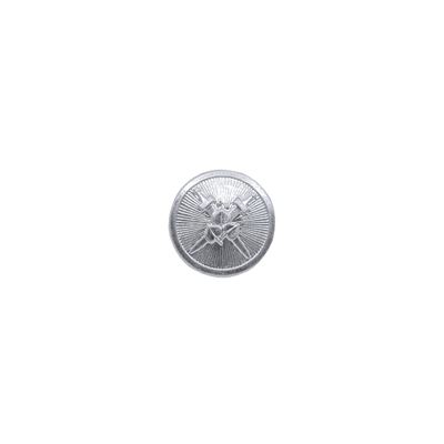 Button with SK emblem (swords and leaves) 15mm SILVER