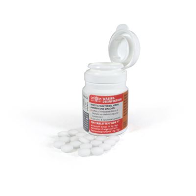Water Purification and Preservation Tablets 100 Tablets