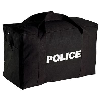 Bag with a police logo BLACK
