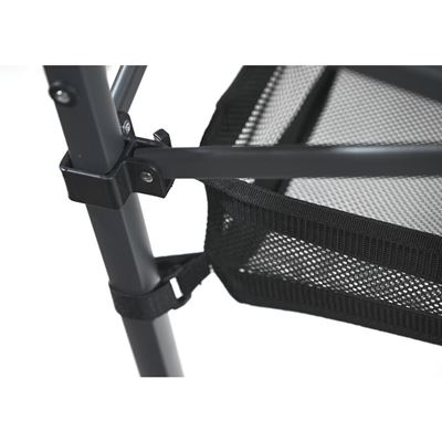 Folding scissor table ALU slats with storage space