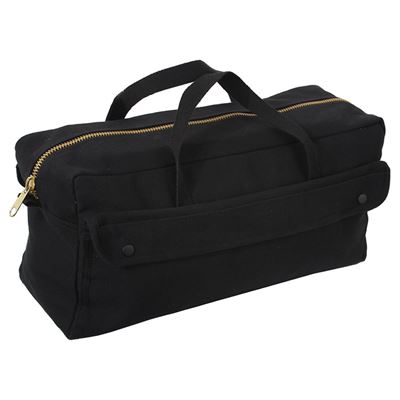 MECHANICS TOOL Bag With Brass Zipper BLACK