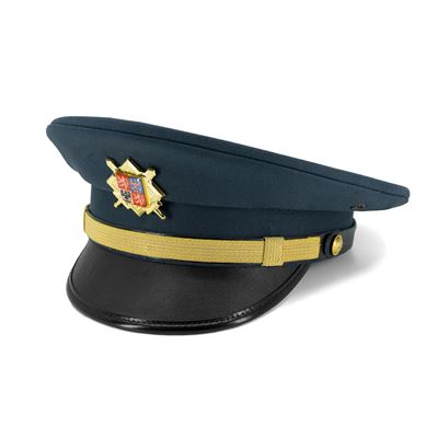 Cap / Czechoslovakian beret with gold badge – BLUE