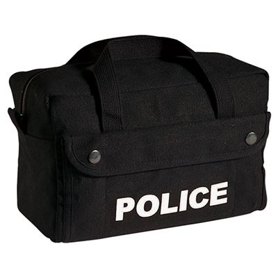 Bag with a police logo BLACK