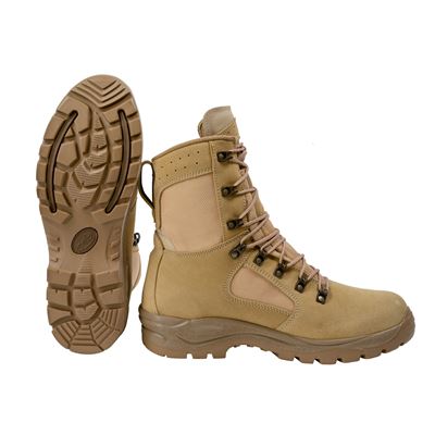 Czech Army desert field boots DESERT 2009