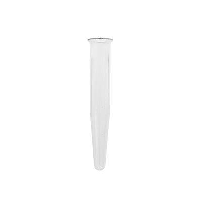 Conical glass test tube with pointed bottom 10cm/15mm - pack of 10
