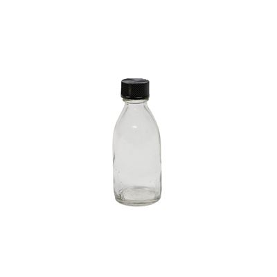 Narrow-necked glass bottle 50 ml with plastic lid