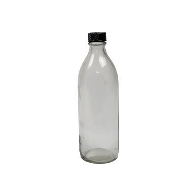 Narrow-necked glass bottle 300 ml with plastic lid