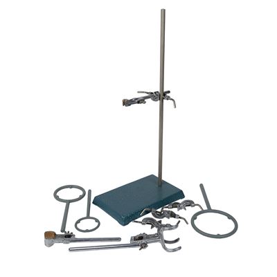 Laboratory stand with clamps
