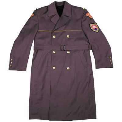Long military band coat, SLOVAKIA, PURPLE, second-hand Slovak Army 8248772 2