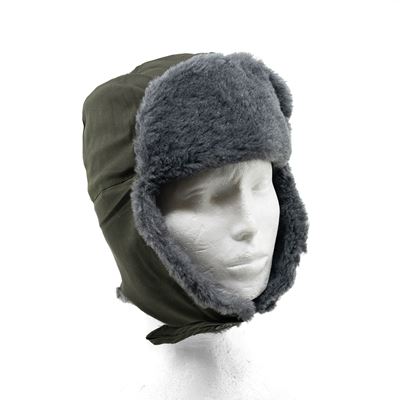 Fur cap czech army model 2000 OLIVE
