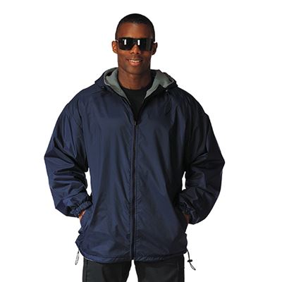 Reversible jacket with hood BLUE