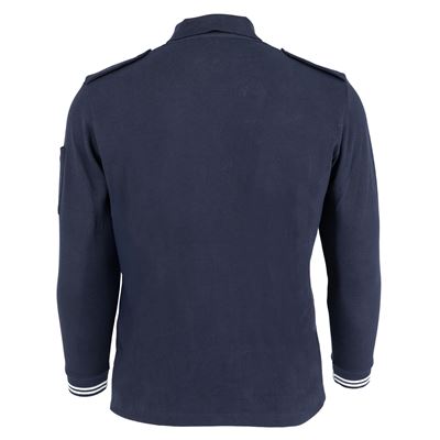 MARINE NATIONALE BLUE long-sleeved polo shirt