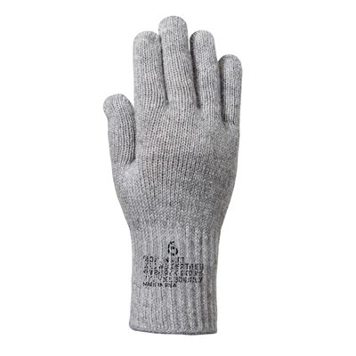 G.I. WOOL GLOVE LINERS GRAY