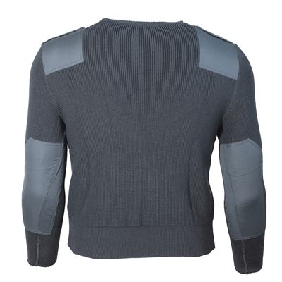 Sweater with pocket and shoulder straps GREY