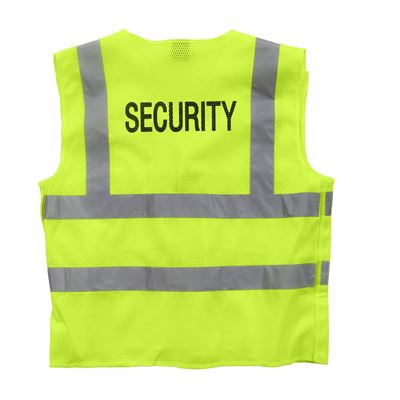 Security 5-Point Breakaway Safety Vest YELLOW
