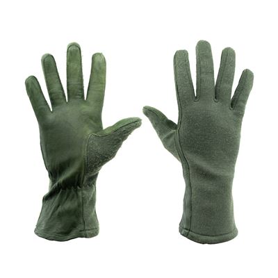 Gloves Czech ARMY special for flying personnel OLIV used