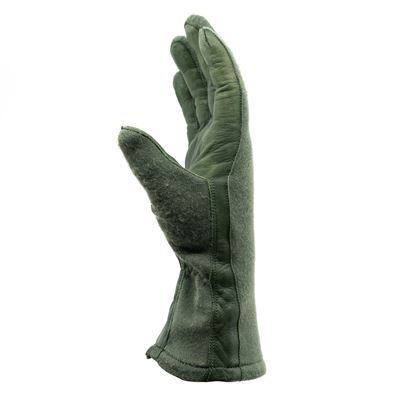 Gloves Czech ARMY special for flying personnel OLIV used