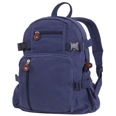 Vintage Canvas Compact Backpack BLUE