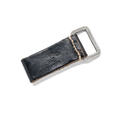 Leather belt slider BLACK WWII