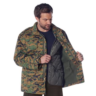 U.S. M65 jacket with liner DIGITAL WOODLAND ROTHCO 8590 5