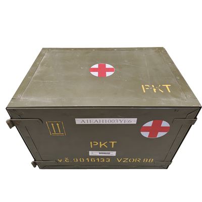 Wooden medical chest with three drawers, PKT for medical instruments Czech Army 870278-3 2