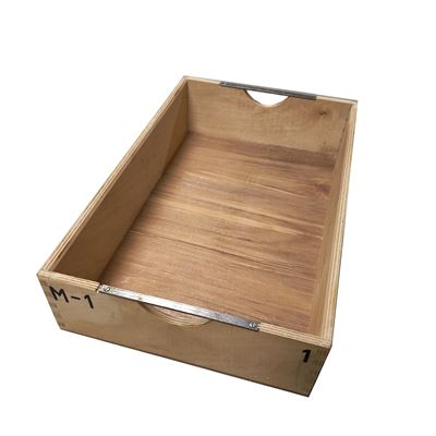 Wooden crate drawer from medical crates M-1 9x26x43cm