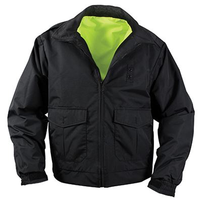 REFLEX reversible waterproof jacket yellow / black