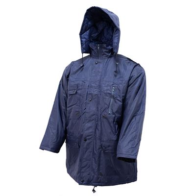 Insulated jacket with a hood BLUE