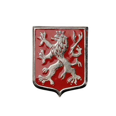 Czech Lion Badge Red