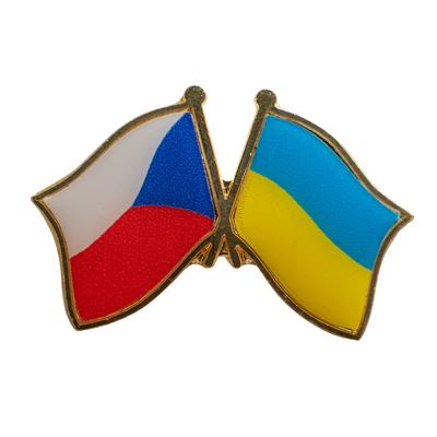 Metal Badge CZECH REPUBLIC and UKRAINE