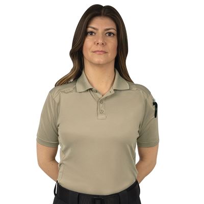 Polo Shirt Women's TACTICAL PERFORMANCE Short-Sleeve SILVER TAN