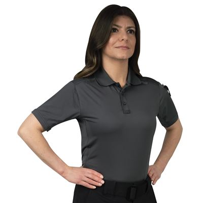 Polo Shirt Women's TACTICAL PERFORMANCE Short-Sleeve CHARCOAL GRAY ROTHCO 88340 2