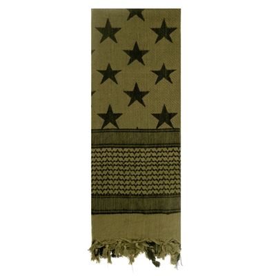 Stars and Stripes Shemagh Tactical Desert Scarf OLIV
