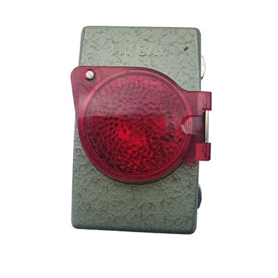 MY DAY police torch with red cover – GREEN-SILVER