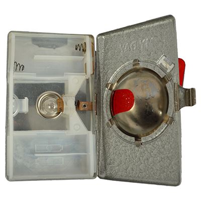Flashlight police MY DAY red overlay SILVER Czech Army 898151-S 3