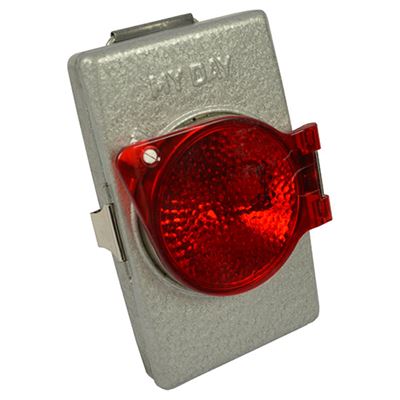 Flashlight police MY DAY red overlay SILVER