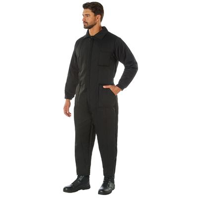 Jumpsuit with quilted lining BLACK