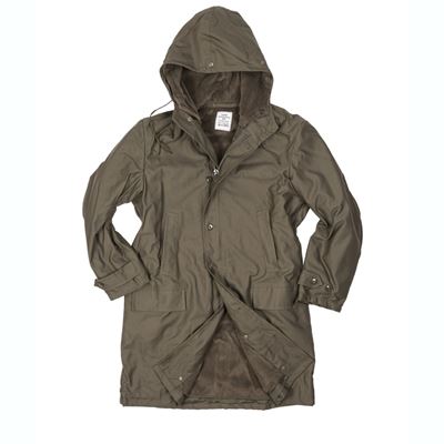 BW long parka jacket with liner GREEN