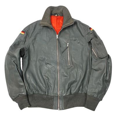 BW pilot leather jacket GRAY used
