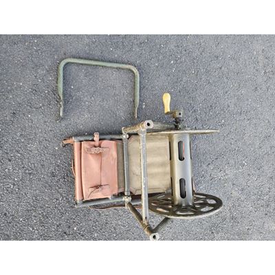 Used Bundeswehr military back mounted cable reel with spool Bundeswehr 9105412 3