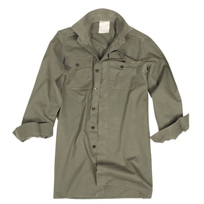 Shirt British Field dl. OLIVE sleeves used