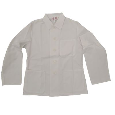 San-Personnel long-sleeved work jacket WHITE