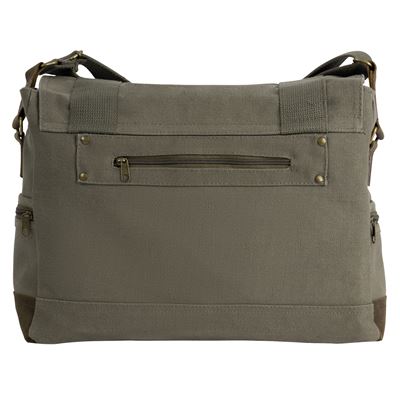 Shoulder Bag VINTAGE B-15 PILOT MESSENGER OLIVE ROTHCO 9110OD 2