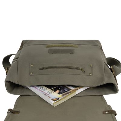 Shoulder Bag VINTAGE B-15 PILOT MESSENGER OLIVE ROTHCO 9110OD 3