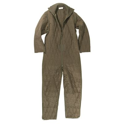 Insert into BW quilted coveralls OLIVE used