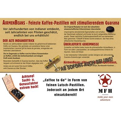 AirmenBeans® caffeinated coffee lozenges pack of 21  912001 2