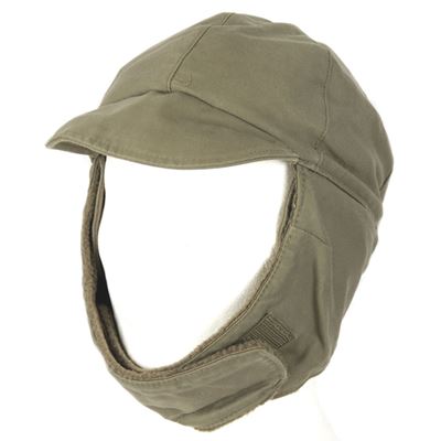 BW winter hat with visor OLIVE used