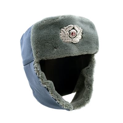 Officers NVA HEER fur hat with badge BLUE