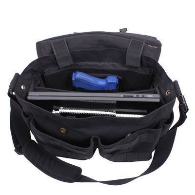 Concealed Carry Messenger Bag BLACK