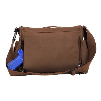 Concealed Carry Messenger Bag Earth Brown